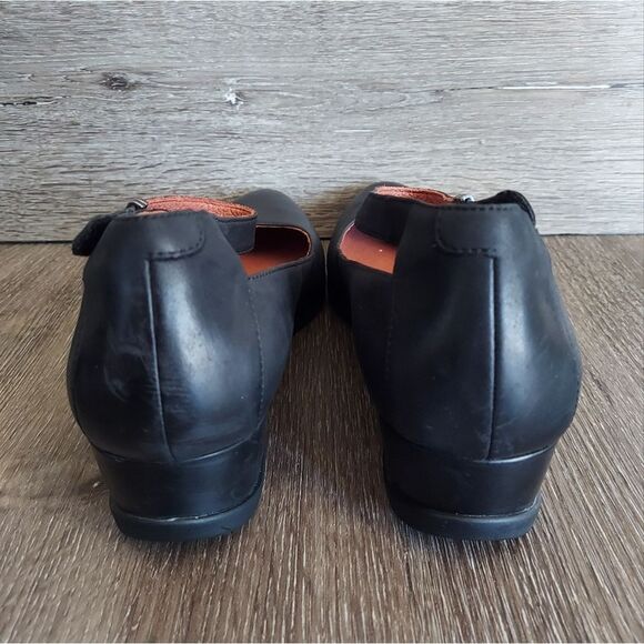 Dansko Shaylee Waterproof Ankle Strap Low Wedges - Black - Size 42 - Picture 5 of 9